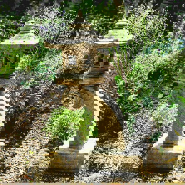 Stone Cast Cantilever Pagoda for the Garden