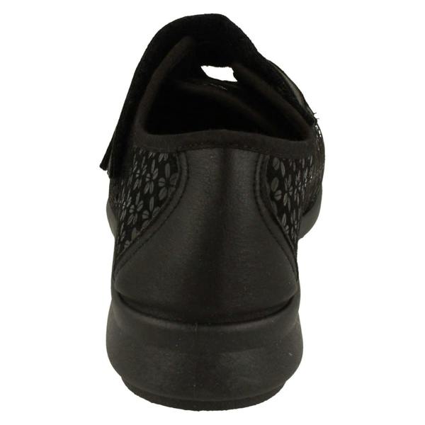 DB Shoes Ladies Easy B Casual Stretch Hook And Loop Shoes Azalea