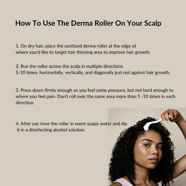 how to use the hairloving derma roller