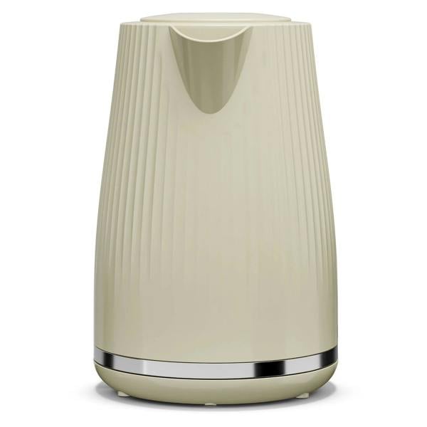 Cello Breakfast Bundle - Textured Kettle + 2 Slice Toaster - Cream