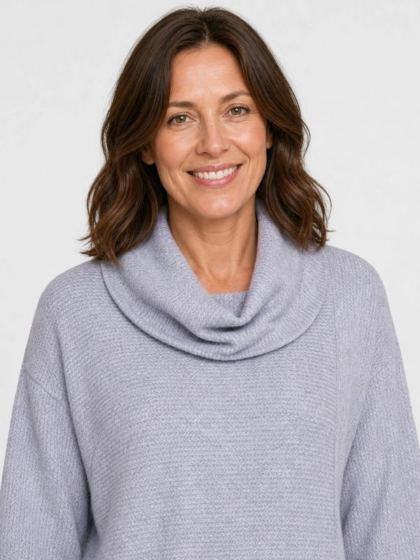 TIGI Cut And Sew Detail Cowl Neck Tunic