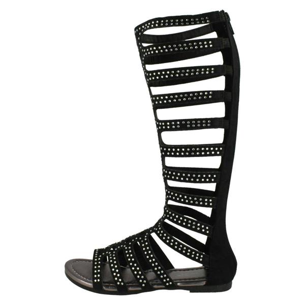 Spot On Girls Spot On Knee High Gladiator Sandals