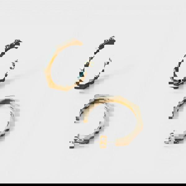 Versace Hex Greca Earrings Gold