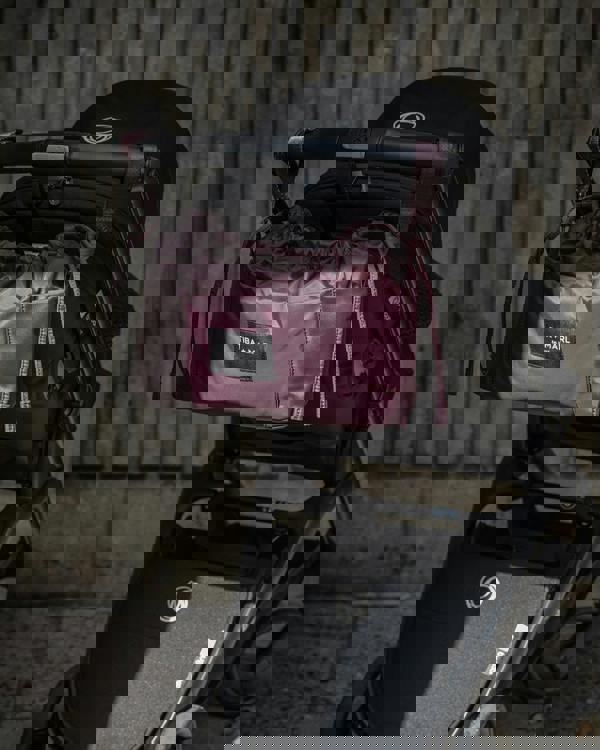 Tiba + Marl Mini Luna Drawstring Stroller Bag Burgundy