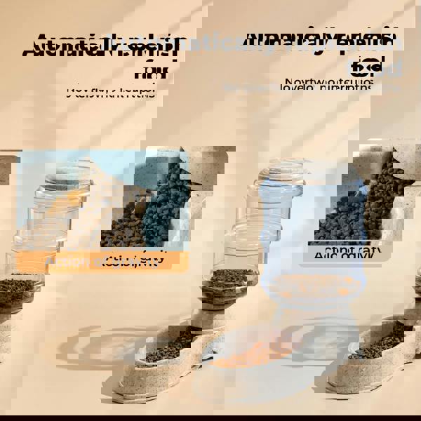 Skylos Automatic Pet Food Feeder 3.5L Plastic Dispenser Station for Cat and Dog