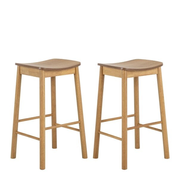 Wyld Haus Set of 2 Quietwood Oak Bar Stool