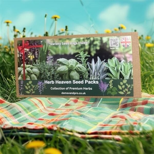 DamavandPro Herb Seeds Kit: 15 Variety Culinary Collection: Indoor & Outdoor Garden