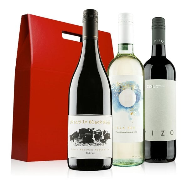 Virgin Wines - Mixed wine trio in Red Gift Box