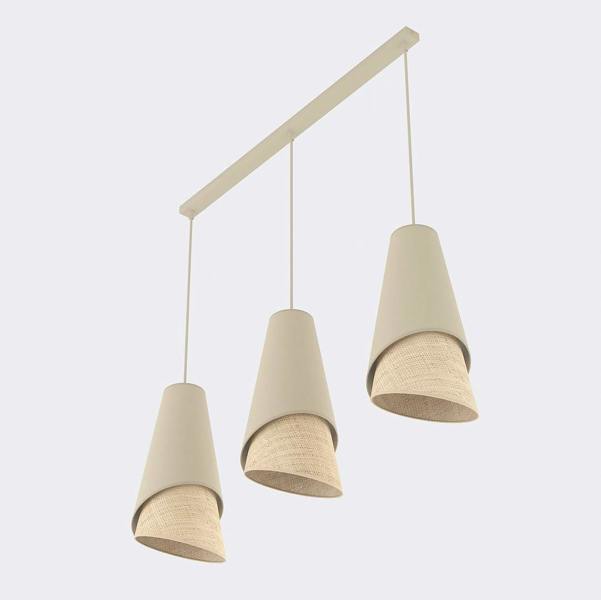 Emibig MODA Pendant Lamp 3 x E27 Beige / Rattan