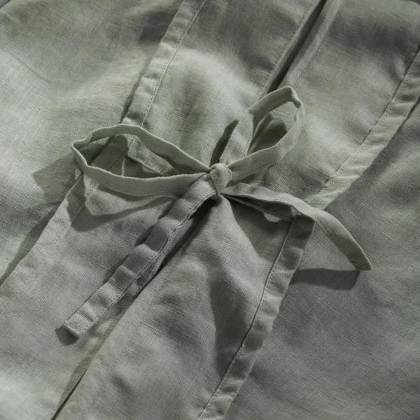 Soak&Sleep Misty Green French Linen Bed Set