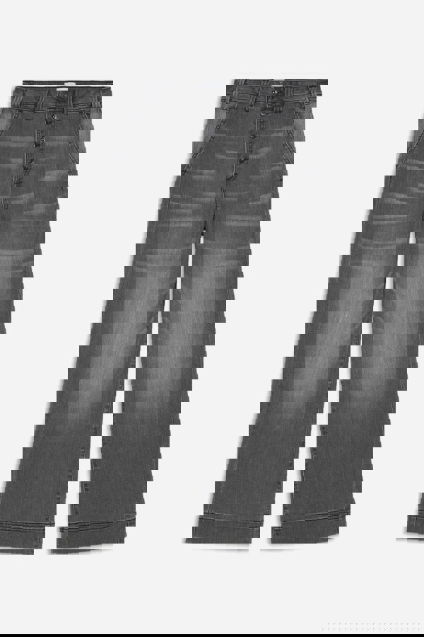 ENORSIA Womens Grey Wide Leg Culottes