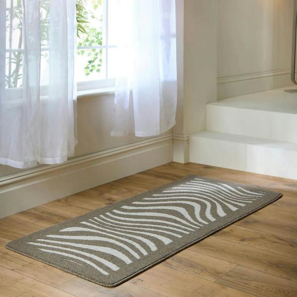 Waves Patterned Washable Mat and Runner Non-Slip | THE RUGS