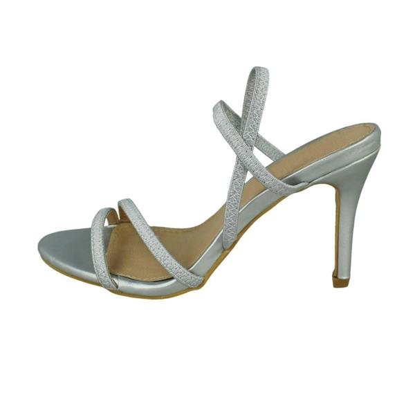 Spot On Ladies Spot On Mid Heel Strappy Sandals F12015