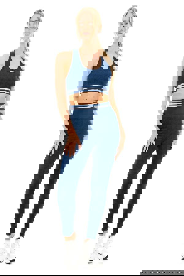 Smart Living Women's Leopard Print High Waisted Seamless Leggings - Navy