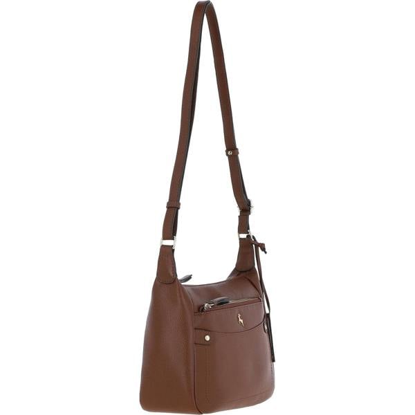 Ashwood 'Classico Napoli' Real Leather Top Zip Crossbody Bag: 63931