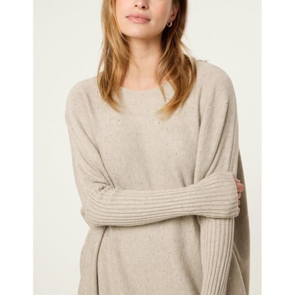 Blue Vanilla Scattered Studded Embellished Knitwear Set