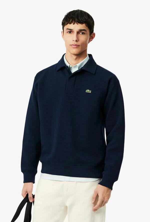 Lacoste Polo Collar Piqué Sweatshirt