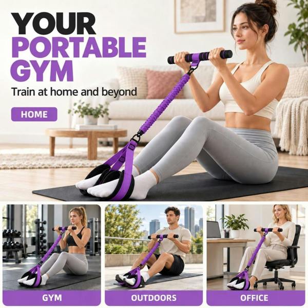 Leaper Pedal Resistance Band Adjustable 3 Tubes