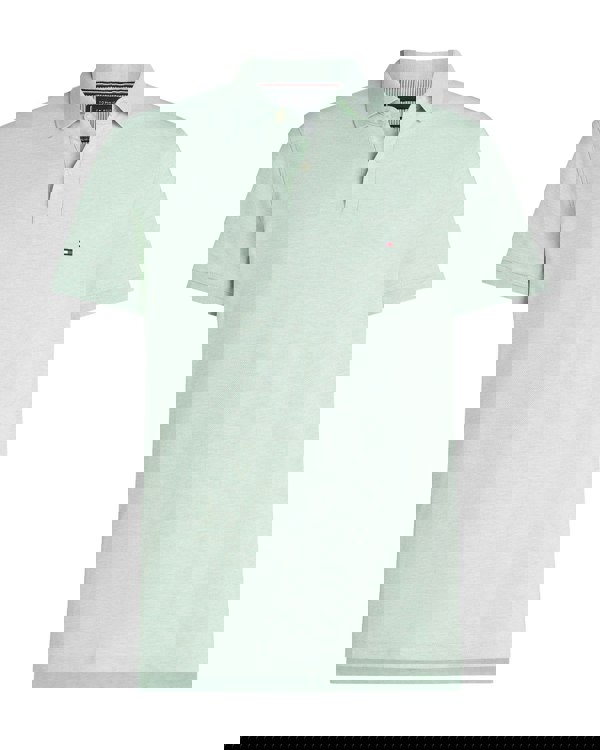 Tommy Hilfiger 1985 Regular Fit Mens Polo - Mint Gel Heather