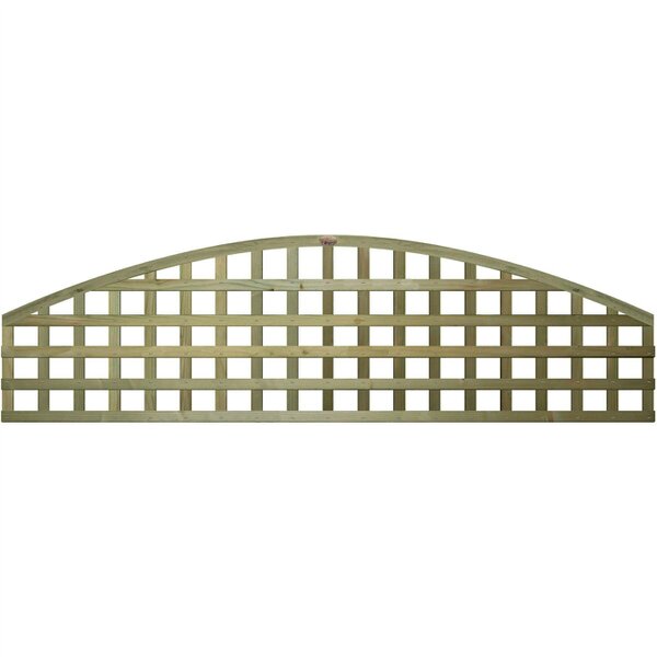 Premier Garden Supplies Privacy Arch Top Fence Panel Topper 6ft x 1-5ft Garden Trellis Arched Lattice Panels for Fencing, Pergola, Balcony & Patio - Wood - 3, 4 or 5 - 3 Pack Height: 1ft x Width: 6ft (182.8cm) x 3 Pack