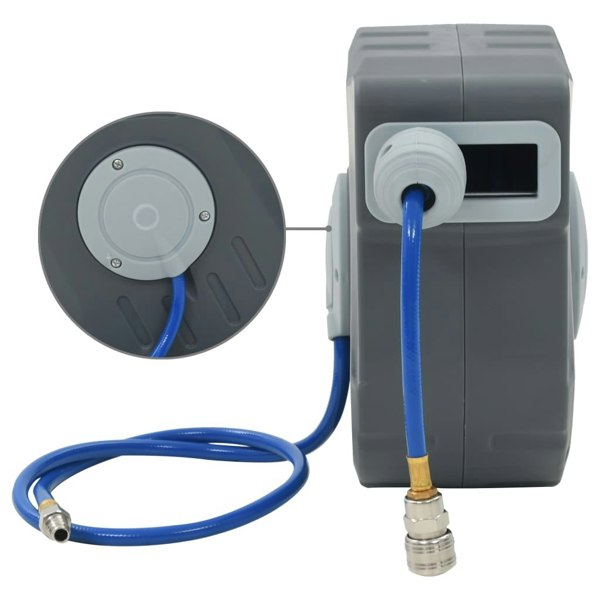 Berkfield Automatic Air Hose Reel 1/4" 12 m
