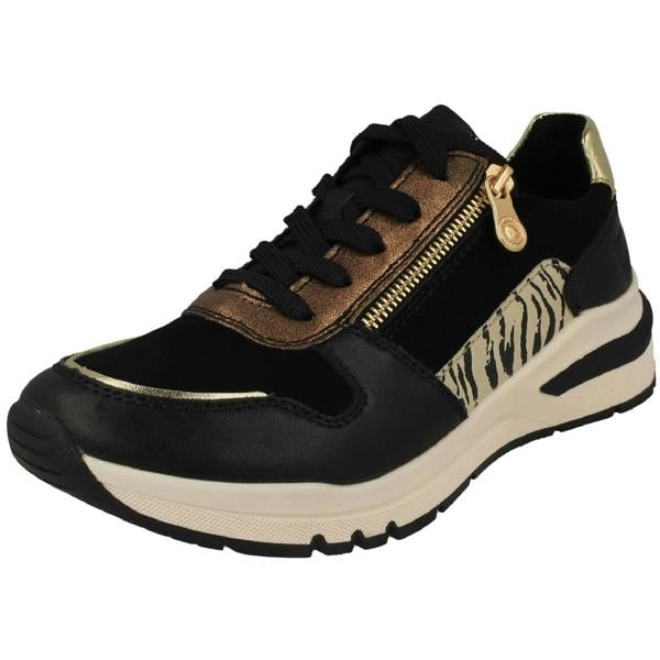 Rieker Womens Rieker Zip Up And Lace Up Trainer M6616