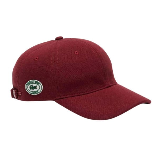 Lacoste Sporty & Rich Logo Baseball Cap - Red