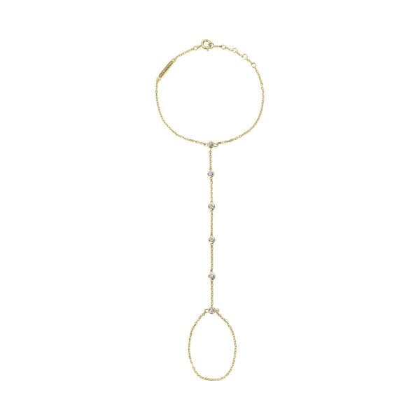 BLOOMTINE Illuminess™ 18K Solid Gold Diamond Hand Chain