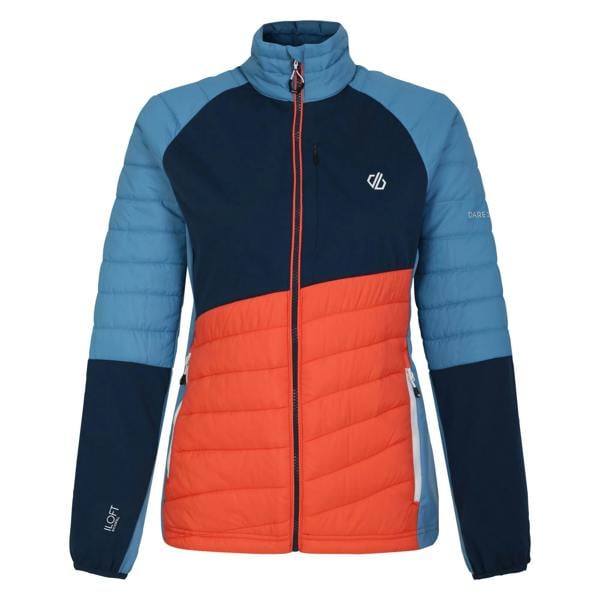 Dare 2B Womens/Ladies Lexan Hybrid Jacket - Satsuma/Moonlight Denim - 