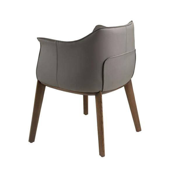 Angel Cerdá Grey Leatherette Chair 5152