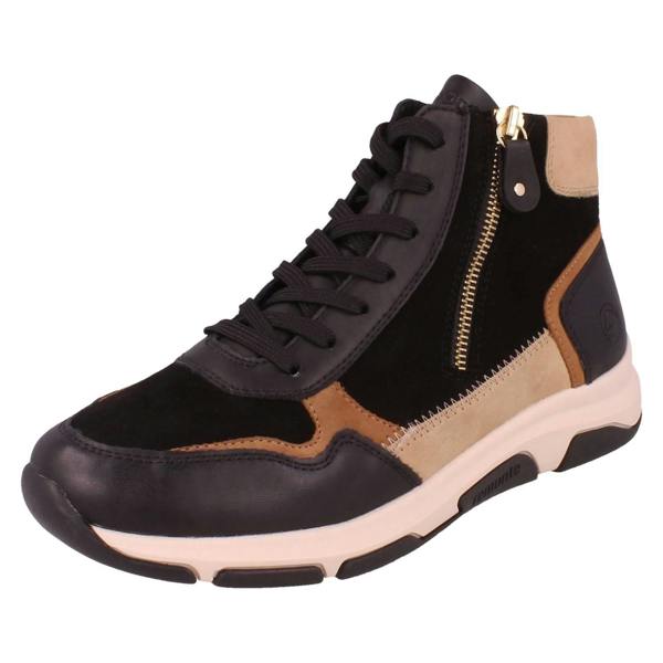 Remonte Ladies Remonte Patchwork Ankle Boots D1S70