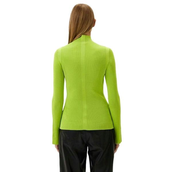 Boss Womens/Ladies Frescia Viscose Fitted Long-Sleeved Sweater Top - Bright Yellow - 