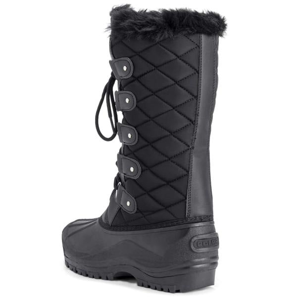VIVA Polar Womens Tall Quilted Tactical Mountain Knee High Walking Boots
