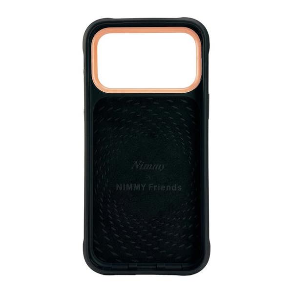 Nimmy Friends Nimmy Cool & Cute 2.0 Gorilla Case with MagSafe for iPhone 17 Pro Max 6.9" Black Orange - N-KMLL-IP17-PRO-MAX-016