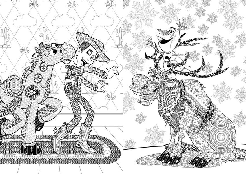Disney: Animals Colouring | Over 90 Pictures Featuring Iconic Disney Characters