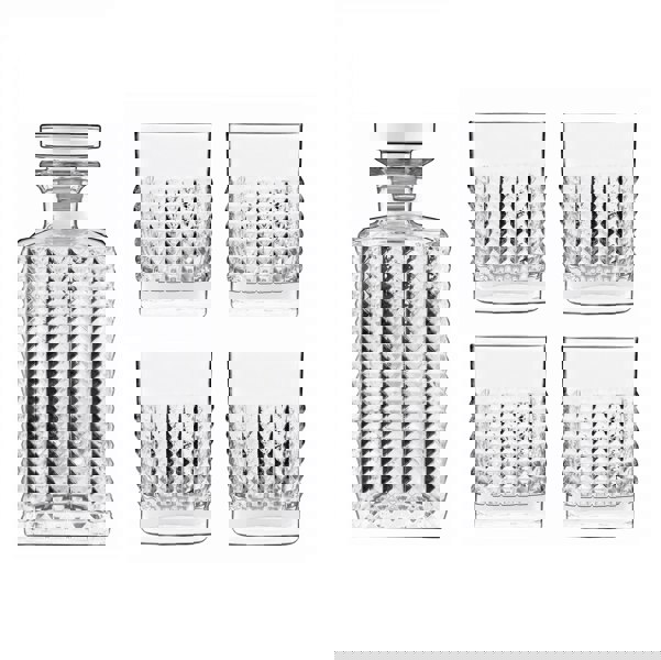 Luigi Bormioli: Elixir Whisky Glasses Gift Set & Decanter - 4 Pack