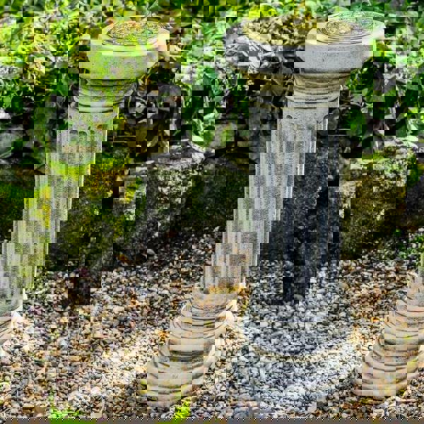 Large Sundial On Classic Stone Column