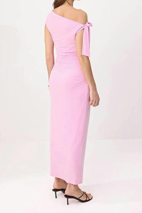 WOVCOR Fitted Maxi Stretch Pencil Knit Dress