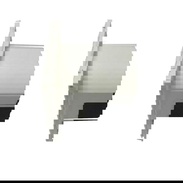 Mains Hook Up Inlet Socket 240V (White Flush Fitting Caravan 3 Pin Electric Connector)