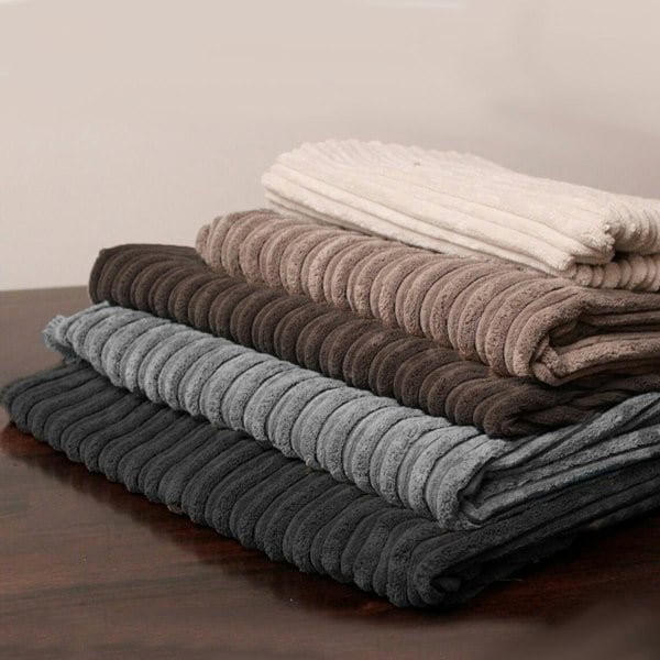 Luxor Cord Fabric 4 Seater Corner Sofa - Grey