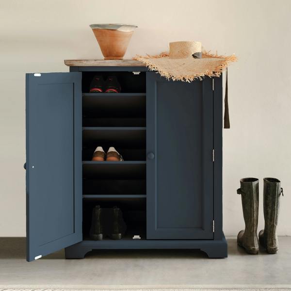 Statement Furniture Florence Shoe Storage Cabinet Large Wooden Shoe Rack