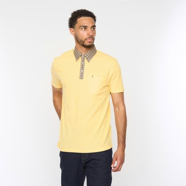 Gabicci V54GX19 Mens Laleham Jersey Polo Shirt Gabicci Vintage - PINEAPPLE