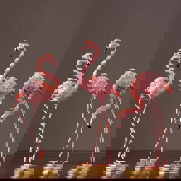 Decoration: A Set Of Three Flamingo Decoration-Weilai Concept-Weilai Concept
