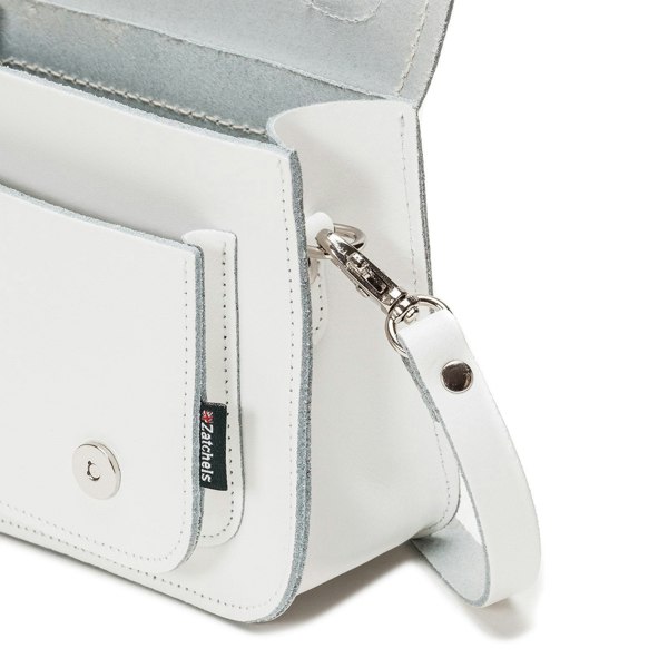 Zatchels Handmade Leather Micro Satchel - White