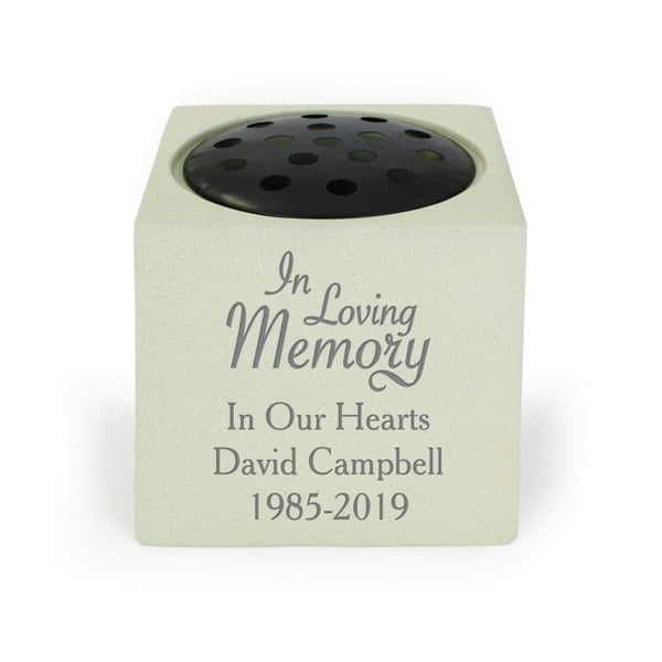 Personalised Memento Company Personalised In Loving Memory Vase Garden Ornament