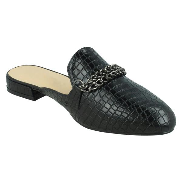 Spot On Ladies Spot On Wide Fit Open Back Mules F80536