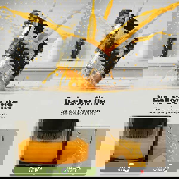 Spector Slow Juicer Cold Press Juice Extractor Quiet Easy Clean Household Black