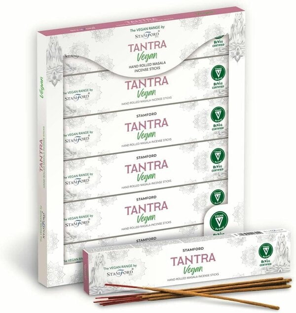 Stamford Vegan Tantra Hand Rolled Masala Incense Sticks, 90 sticks