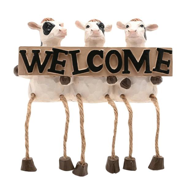 Country Living Resin Farm Animals "Welcome"