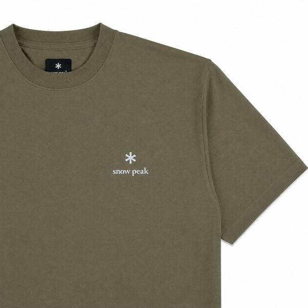 Snow Peak Logo T-Shirt Dark Beige